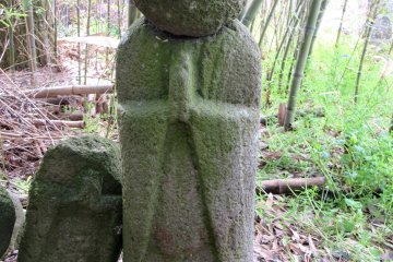 An old Jizo statue in Obusei