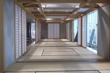 <p>The restful tatami space on the third floor</p>