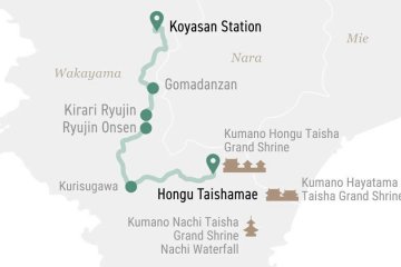 Koyasan Station to Hongu Taishamae