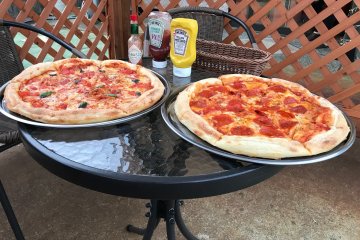 Delicious American-style pizzas