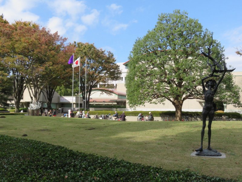 The beautiful grounds of the Setagaya Art Museum