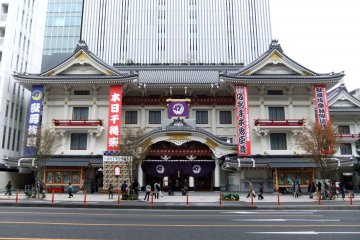 Kabukiza, an historic monument to kabuki theatre in Ginza