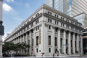 Mitsui Memorial Museum is here in the Mitsui Honkan Building in Nihonbashi