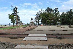 The place where Aoba Castle of Sendai used to stand