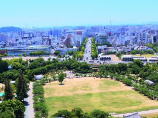姫路城からの眺め