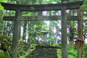 The torii gate of Hongu Shrine