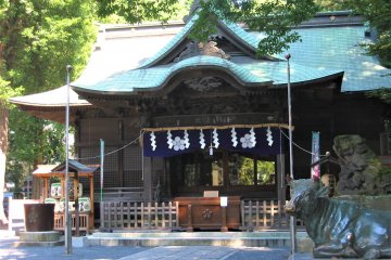 Yabo Tenmangu Shrine, home to a calligraphic plaque