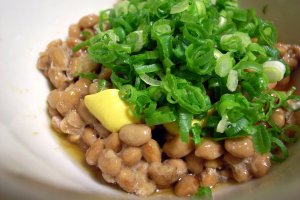 Natto, fermented soybeans