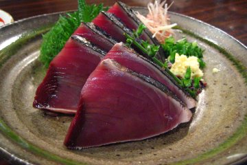 Katsuo no tataki skipjack tuna
