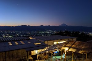 Before dawn at Hottarakashi Onsen
