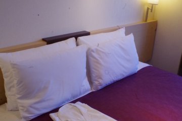 <p>Double room at Hotel Ibis Styles Kyoto Station</p>