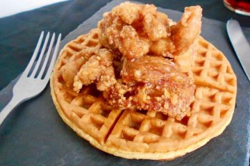 Chicken and waffles are quickly becoming a menu favorite