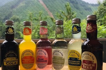The selection of Fentimans drinks available
