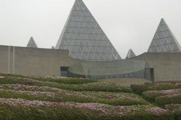 A closer look at the pyramid-styled architecture