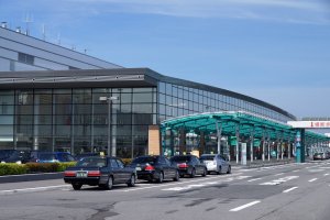The airport building from outside