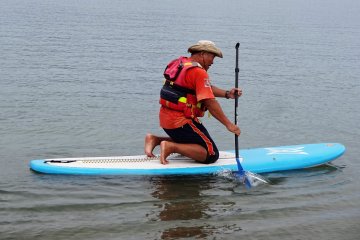 How to keep your balance on a SUP is important. 