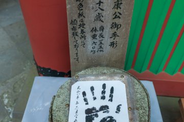 Отпечаток руки Иэясу - не маловата для человека, объединившего страну?
