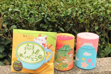 Some cute gift products from the Sasuki Tea Shop!