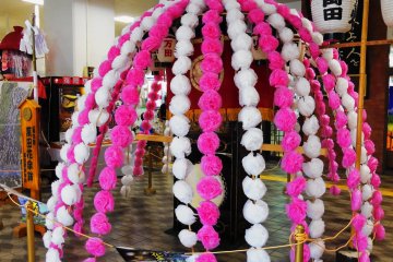 A decoration for a festival in Nakatsu City