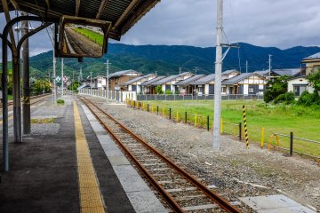 JR East Tono Station is situated in picturesque central Iwate