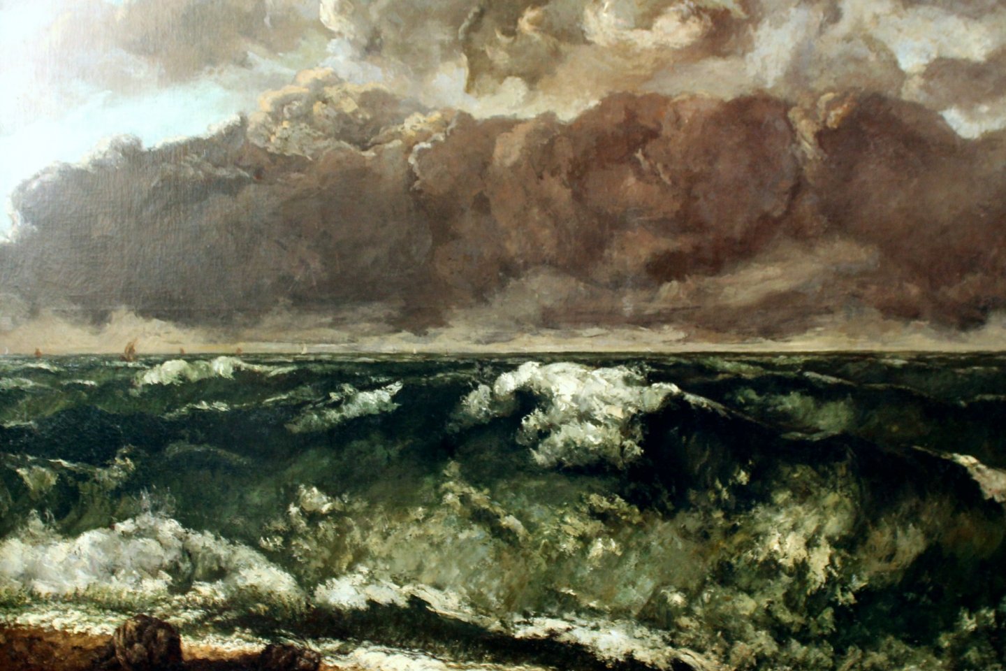 One of Courbet\'s sea-themed works