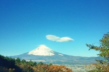 View of Mount Fuji from Owakudani