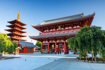 Hozo-mon Gate and Five-Storied Pagoda