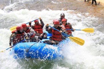 Try river rafting in the adventure plan!