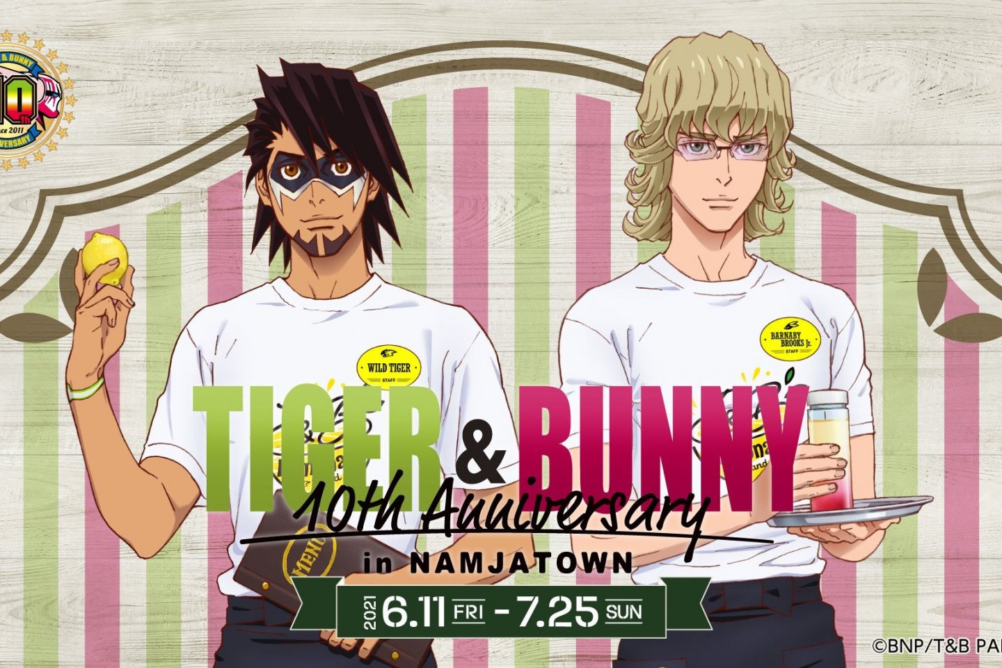 The event celebrates the 10th anniversary of the Tiger and Bunny series