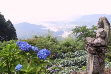 The grounds also afford some great views over Takeo City
