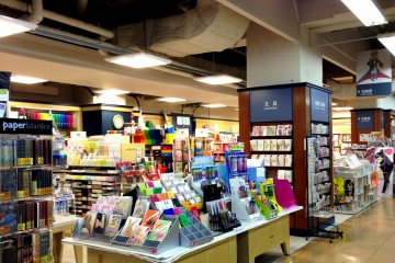 A rainbow of stationery is a visual delight at the Ogaki Book and Stationery Store Karasuma Oike Kyoto
