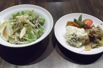 Salad and veggies