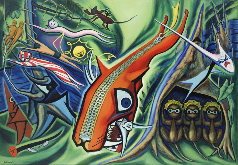Taro Okamoto's "Law of the Jungle" (1950) is one of the works that will be displayed at the event