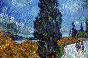 "Country road in Provence by night" is one of the Van Gogh works that will be displayed at the event