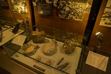 Items belonging to soldiers that perished during the battle of Iwo Jima