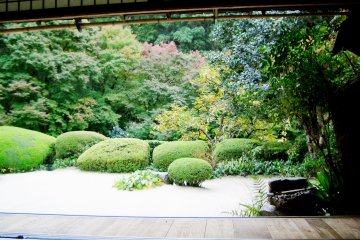 <p>Shisendo Temple&#39;s Heritage Garden from the viewing room</p>