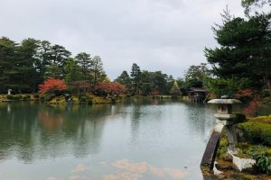 Kasumi Pond and Kotoji-toro Lantern