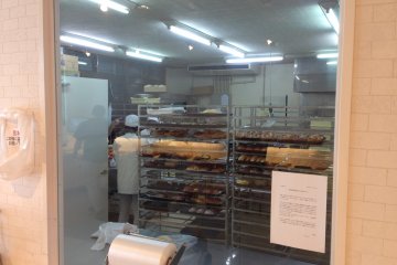 <p>In the morning to the early afternoon the staff can be seen preparing new batches of baked goods</p>