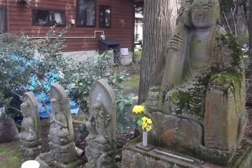 Ancient grave markers and statues