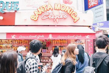 Santa Monica Crepes is a Harajuku icon