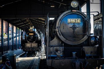 See steam locomotives and historic trains