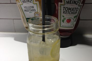 Homemade lemonade with honey