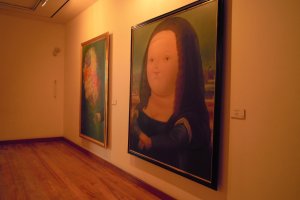 Botero's Mona Lisa exhibits the rotund characteristics his works are known for