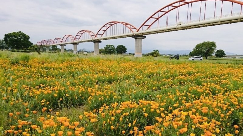 Fukiage site with Japan's longest water-pipe bridge