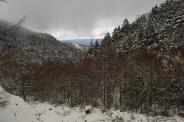 Snow covered valley