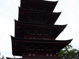 Pagoda dari belakang