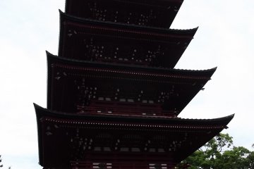 The pagoda from beneath
