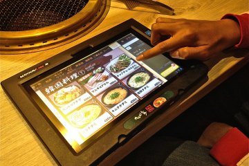 Ordering is user friendly. Just swipe & tap. Menu in Japanese/English