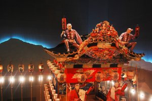 One of the float or Yatai with its diorama