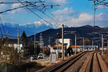 Japan's alpine views on the way to Matsumoto